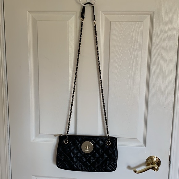 Donna Karen Quilted Leather Chain Strap Purse - Picture 4 of 13